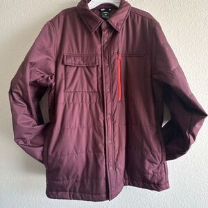 Nike SB Holgate Snap Jacket Shacket Burgundy 938428-652 Men's Size Small